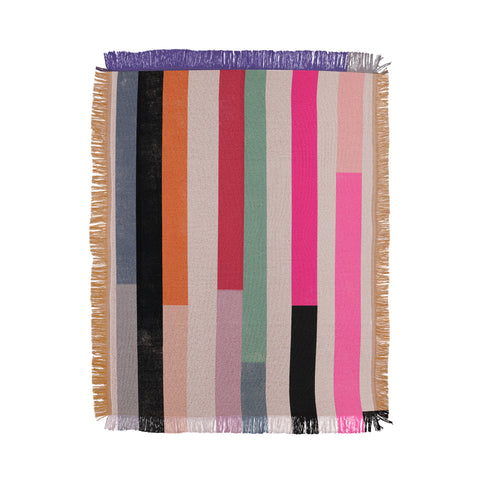 Garima Dhawan quilt study 1 Throw Blanket