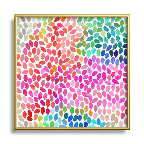 Garima Dhawan Rain 5 Metal Square Framed Art Print