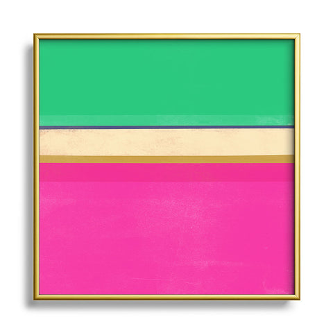Garima Dhawan stripe study 11 Metal Square Framed Art Print