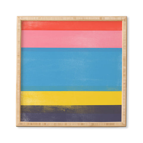 Garima Dhawan stripe study 18 Framed Wall Art