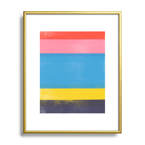 Garima Dhawan stripe study 18 Metal Framed Art Print