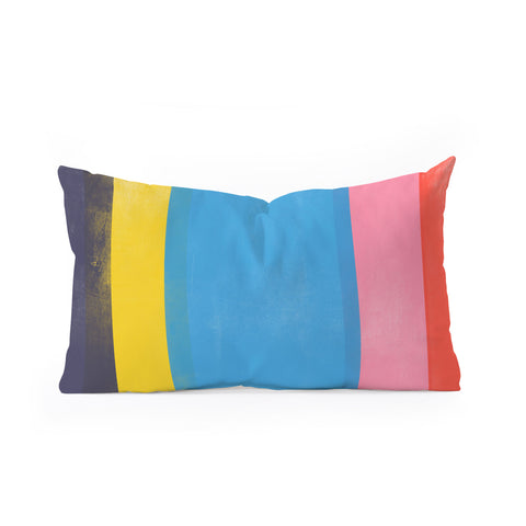 Garima Dhawan stripe study 18 Oblong Throw Pillow