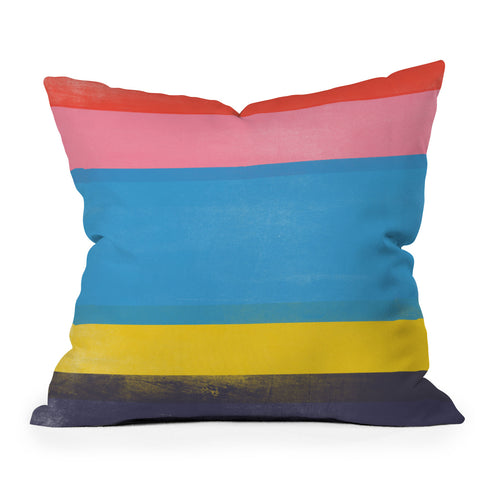 Garima Dhawan stripe study 18 Throw Pillow