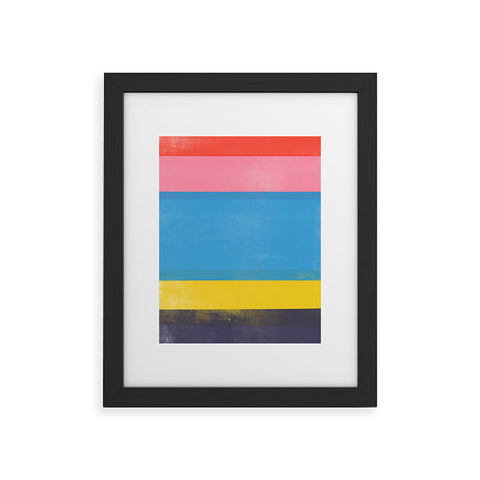 Garima Dhawan stripe study 18 Framed Art Print