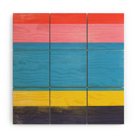 Garima Dhawan stripe study 18 Wood Wall Mural