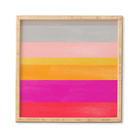 Garima Dhawan stripe study 3 Framed Wall Art
