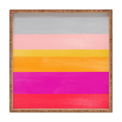 Garima Dhawan stripe study 3 Square Tray