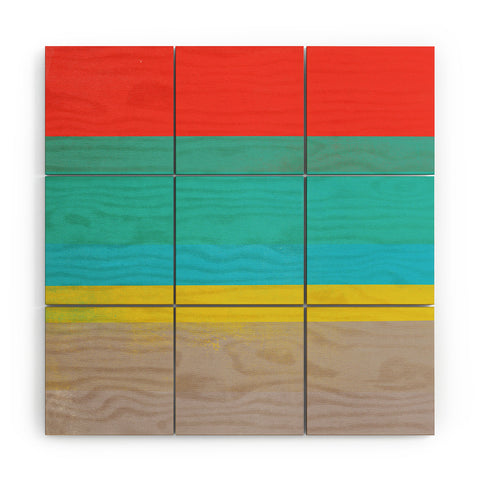 Garima Dhawan stripe study 6 Wood Wall Mural