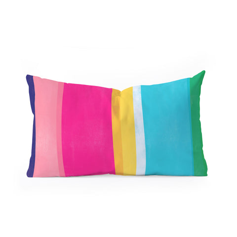 Garima Dhawan stripe study 7 Oblong Throw Pillow