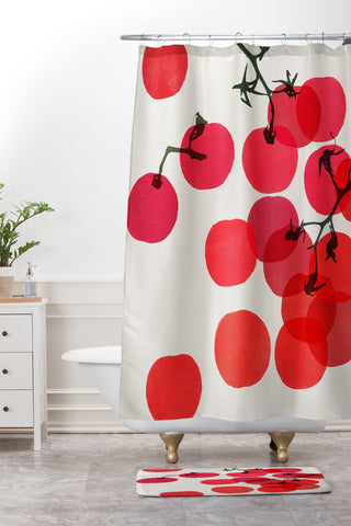 Garima Dhawan tomatoes 1 Shower Curtain And Mat