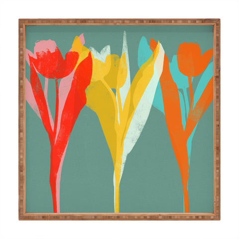 Garima Dhawan tulips 10 Square Tray