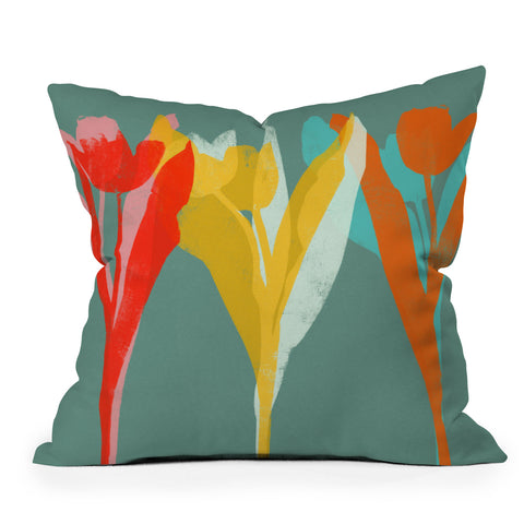 Garima Dhawan tulips 10 Throw Pillow