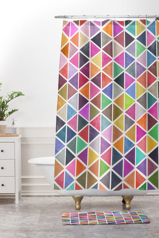 Garima Dhawan Unfolding 1 Shower Curtain And Mat