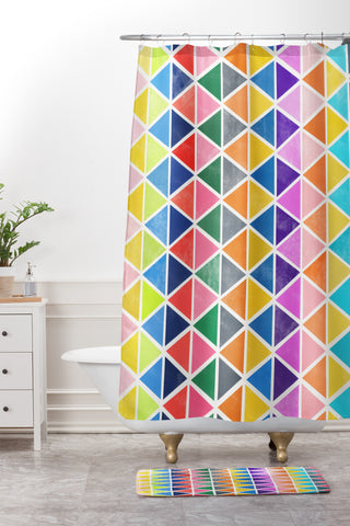 Garima Dhawan Unfolding 2 Shower Curtain And Mat