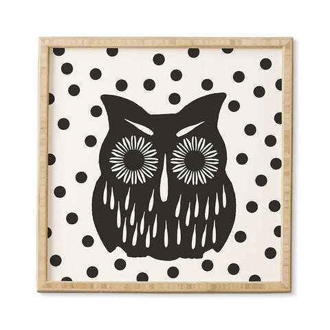 Garima Dhawan Vintage Black Owl Framed Wall Art