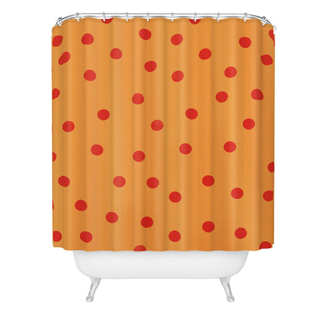 Garima Dhawan vintage dots 6 Shower Curtain