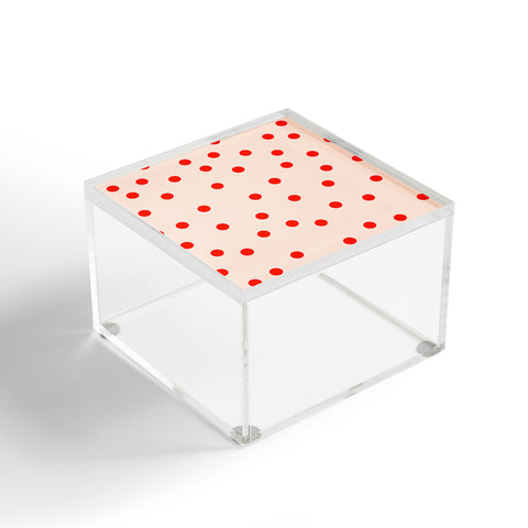 Garima Dhawan Vintage Dots Red Acrylic Box