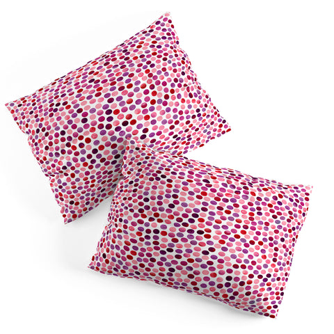 Garima Dhawan Watercolor Dots Berry Pillow Shams