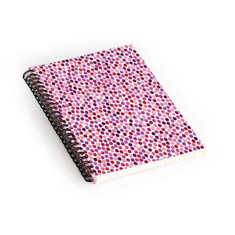 Garima Dhawan Watercolor Dots Berry Spiral Notebook