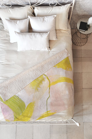 Georgiana Paraschiv Abstract D03 Fleece Throw Blanket