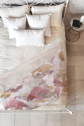 Georgiana Paraschiv Abstract M10 Fleece Throw Blanket