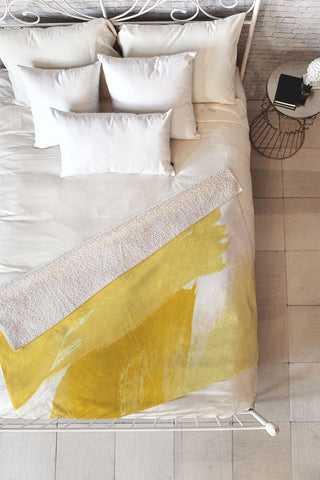 Georgiana Paraschiv Abstract M17 Fleece Throw Blanket