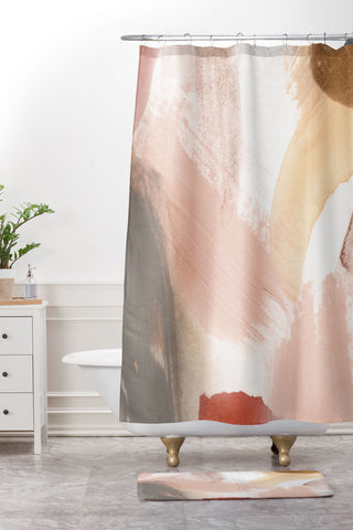 Georgiana Paraschiv Abstract M18 Shower Curtain And Mat