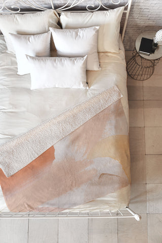 Georgiana Paraschiv Abstract M19 Fleece Throw Blanket