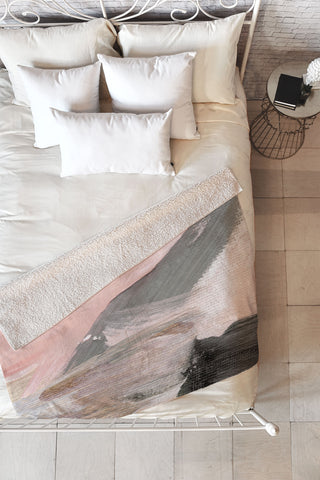 Georgiana Paraschiv Abstract M28 Fleece Throw Blanket
