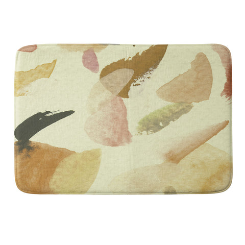 Georgiana Paraschiv abstract m3 cream Memory Foam Bath Mat