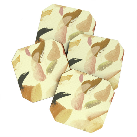 Georgiana Paraschiv abstract m3 cream Coaster Set