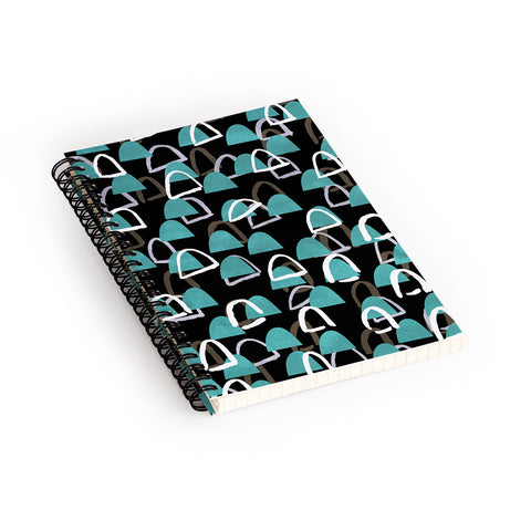 Georgiana Paraschiv Abstract Pattern 41 Spiral Notebook