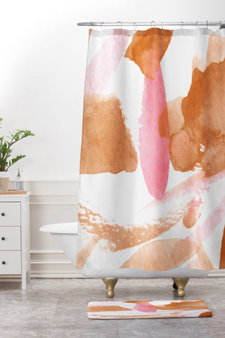 Georgiana Paraschiv AbstractM8 Shower Curtain And Mat