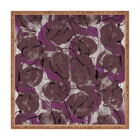 Georgiana Paraschiv Autumn Pattern Square Tray