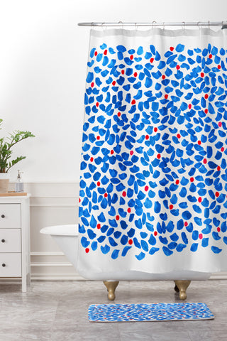 Georgiana Paraschiv Berries Shower Curtain And Mat