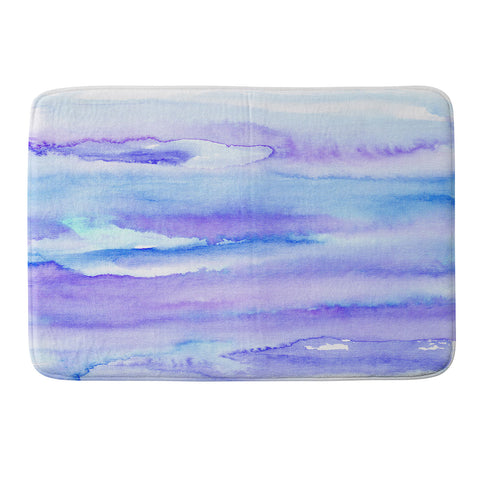 Georgiana Paraschiv Blue 00 Memory Foam Bath Mat