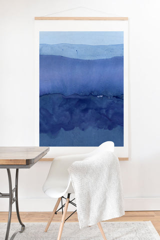 Georgiana Paraschiv Blue 019 Art Print And Hanger