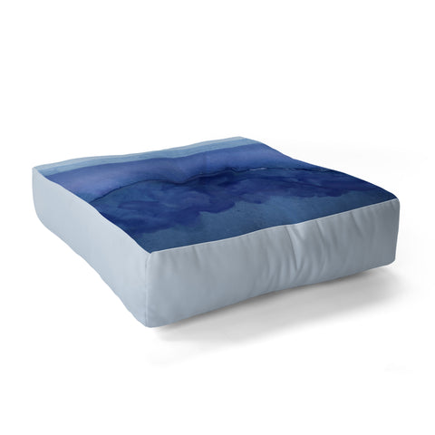 Georgiana Paraschiv Blue 019 Floor Pillow Square