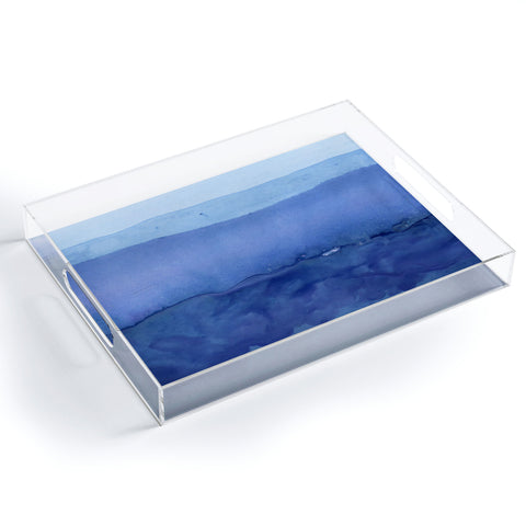 Georgiana Paraschiv Blue 019 Acrylic Tray