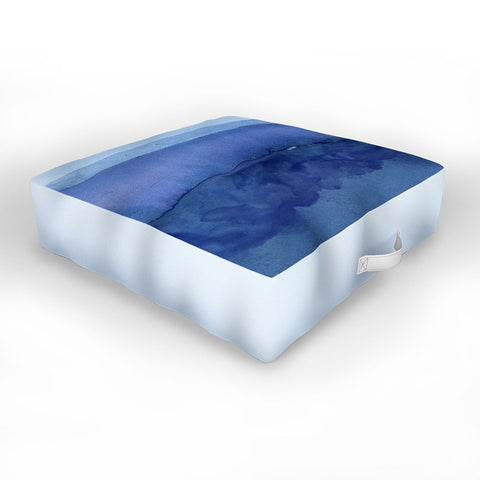 Georgiana Paraschiv Blue 019 Outdoor Floor Cushion