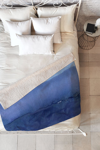 Georgiana Paraschiv Blue 019 Fleece Throw Blanket