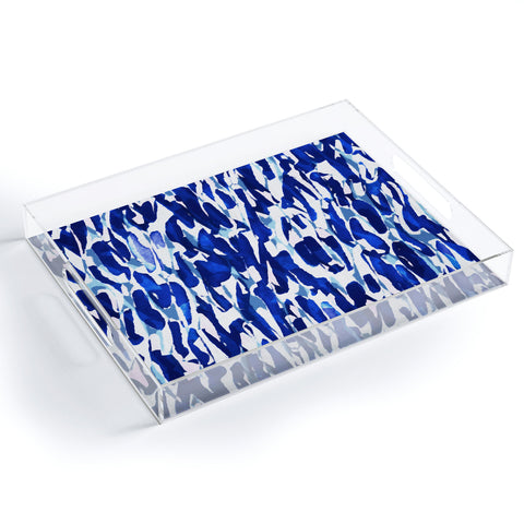 Georgiana Paraschiv Blue Shades Acrylic Tray