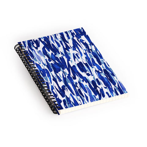 Georgiana Paraschiv Blue Shades Spiral Notebook