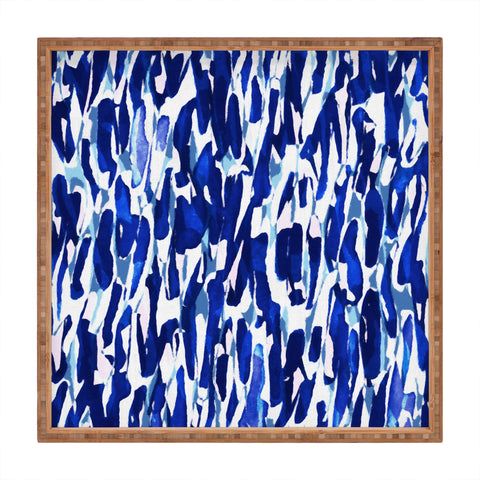 Georgiana Paraschiv Blue Shades Square Tray