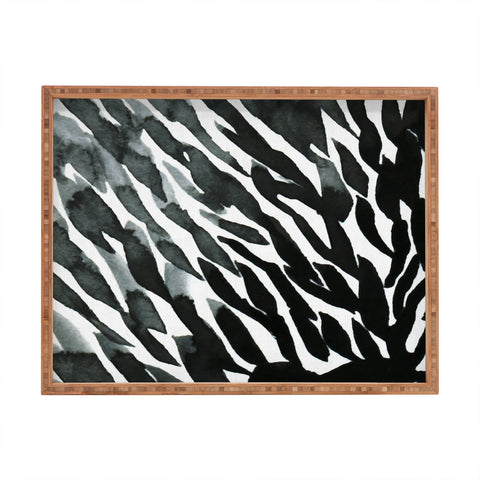 Georgiana Paraschiv BWAbstract 01 Rectangular Tray