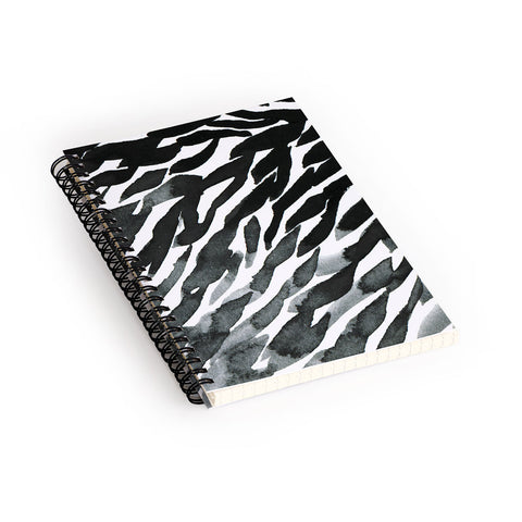 Georgiana Paraschiv BWAbstract 01 Spiral Notebook
