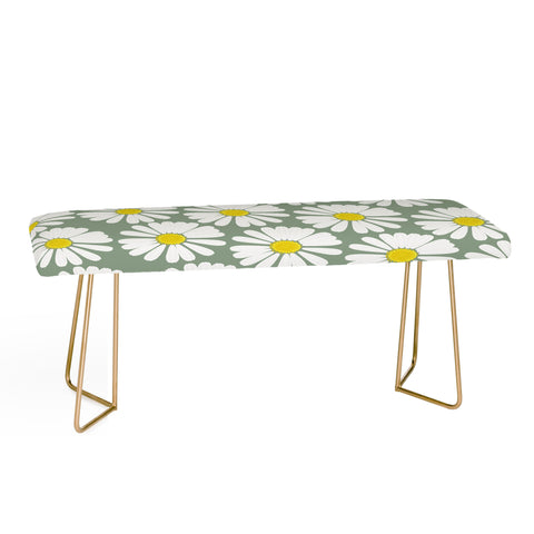 Georgiana Paraschiv Chamomile Pattern Bench