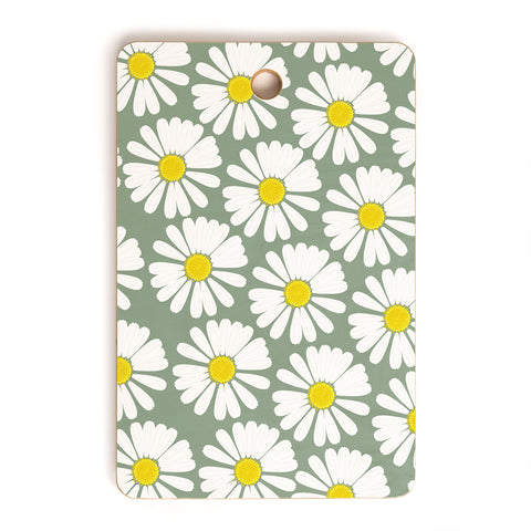 Georgiana Paraschiv Chamomile Pattern Cutting Board Rectangle