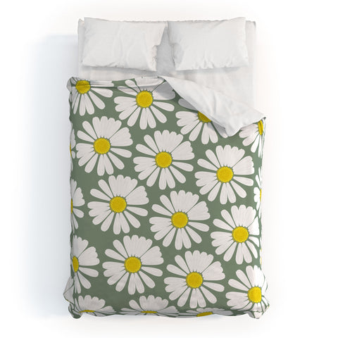 Georgiana Paraschiv Chamomile Pattern Duvet Cover