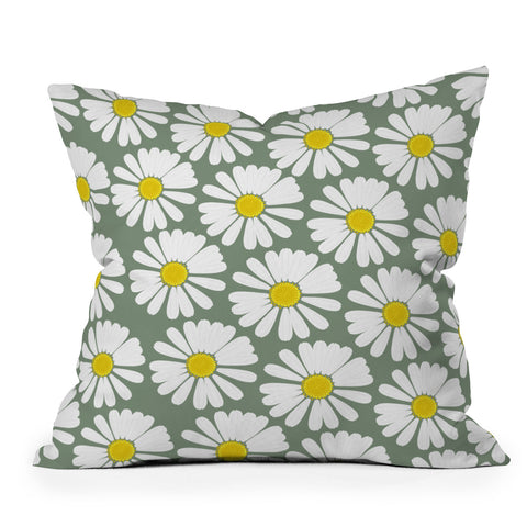 Georgiana Paraschiv Chamomile Pattern Throw Pillow